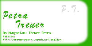 petra treuer business card